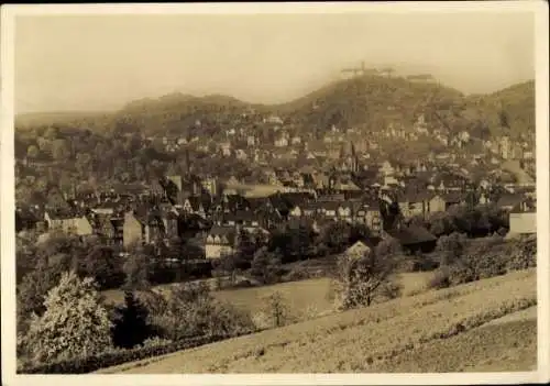 Ak Lutherstadt Eisenach in Thüringen, Wartburg, Totalansicht, Blick von Norden