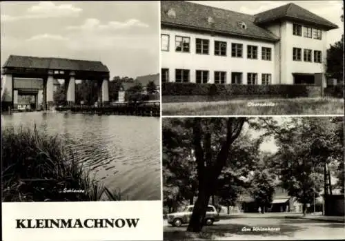 Ak Kleinmachnow in Brandenburg, Schleuse, Oberschule I, Am Uhlenhorst