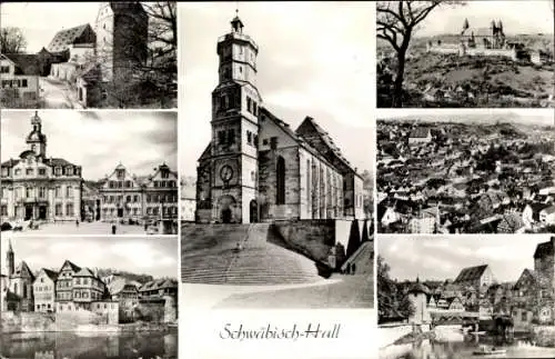 Ak Schwäbisch Hall in Württemberg, Teilansichten, Kirche