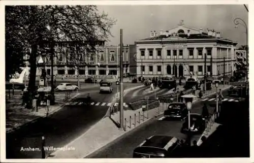 Ak Arnhem Gelderland Niederlande, Willemsplein