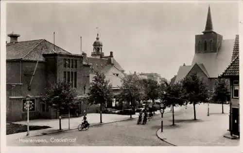 Ak Heerenveen-Friesland Niederlande, Crackstraat, Kirche