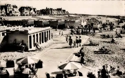 Ak Le Touquet Paris Plage Pas de Calais, Cabines de bain sur la plage