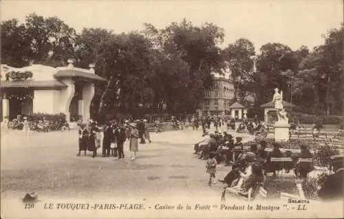 Ak Le Touquet Paris Plage Pas de Calais, Casino de la Foret, Pendant la Musique