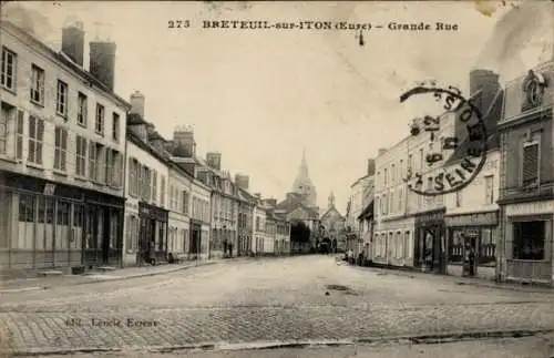 Ak Breteuil-sur-Iton Eure, Grande Rue