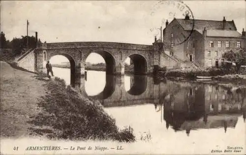 Ak Armentières Nord, Pont de Nieppe