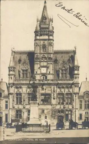 Ak Compiègne Oise, Hotel de Ville