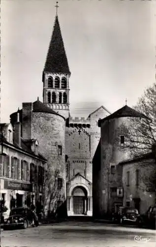 Ak Tournus Saône et Loire, Kirche St-Philibert