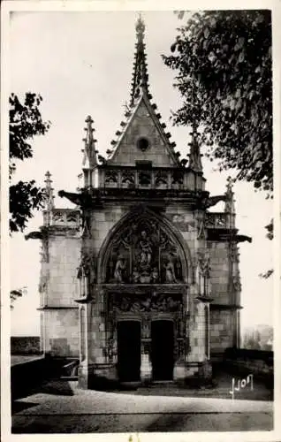 Ak Amboise Indre et Loire, Schloss, Kapelle St-Hubert