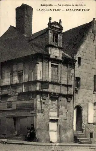 Ak Langeais Indre et Loire, Haus Rabelais