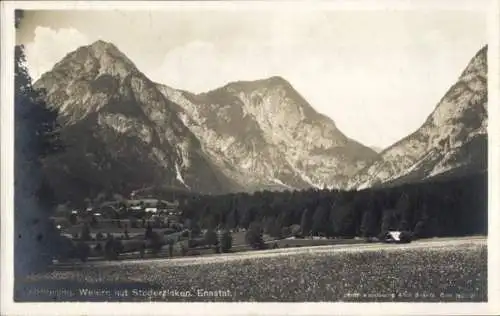 Ak Gröbming Steiermark, Weiern mit Stoderzinken, Ennstal