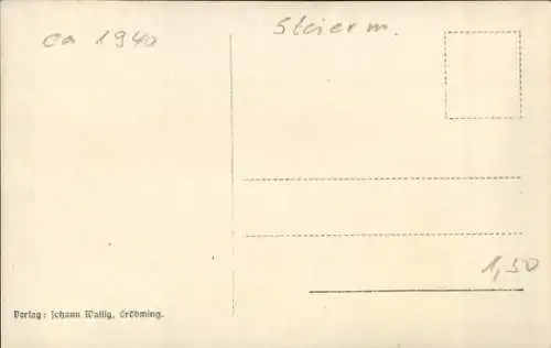 Ak Gröbming Steiermark, Weiern mit Stoderzinken, Ennstal