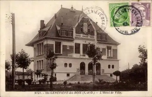 Ak Sainte Geneviève des Bois Essonne, Rathaus