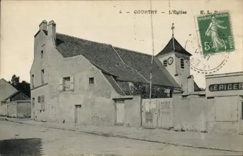 Ak Courtry Seine et Marne, Kirche