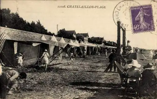 Ak Châtelaillon Plage Charente Maritime, Strand