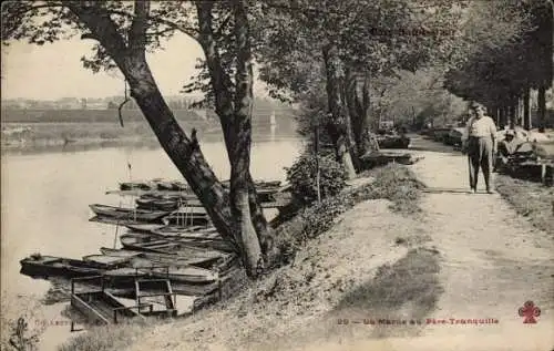 Ak Saint Maur Val de Marne, Marne au Père-Tranquille