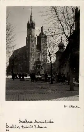 Ak Kraków Krakau Polen, Marienkirche