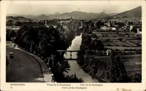 Ak Pamplona Navarra, View of the Rochapea