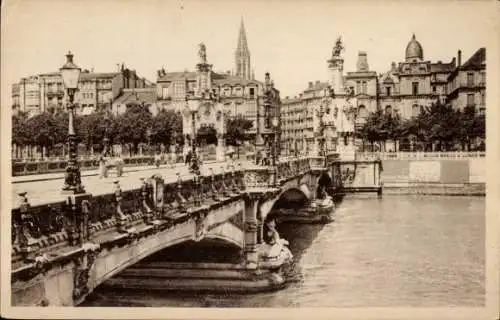 Ak Donostia San Sebastian Baskenland, Puente de Maria Cristina