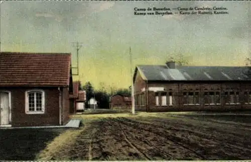 Ak Bourg Leopold Leopoldsburg Flandern Limburg, Camp Beverloo, Camp de Cavalerie, Cantine