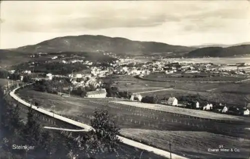 Ak Steinkjer Norwegen, Gesamtansicht