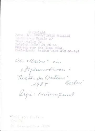 Ak Schauspieler Kurt von Rufin, Portrait als Kaiser im Zigeunerbaron, Autogramm