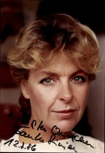 Ak Schauspielerin Frauke Sinjen, Portrait, Autogramm