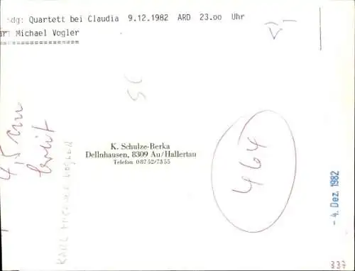 Ak Schauspieler Karl Michael Vogler, Portrait, Autogramm