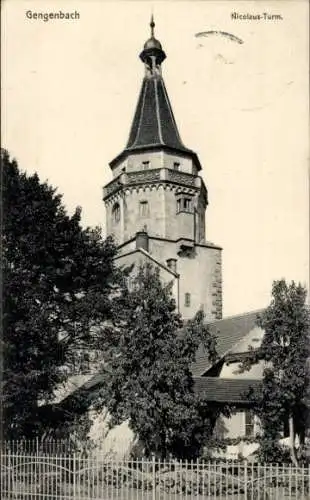 Ak Gengenbach im Schwarzwald, Nicolaus-Turm