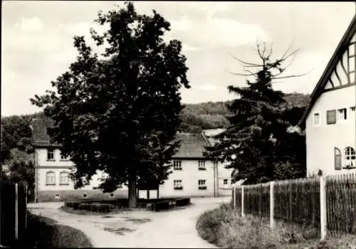 Ak Langenorla in Thüringen, Häuser, Straße