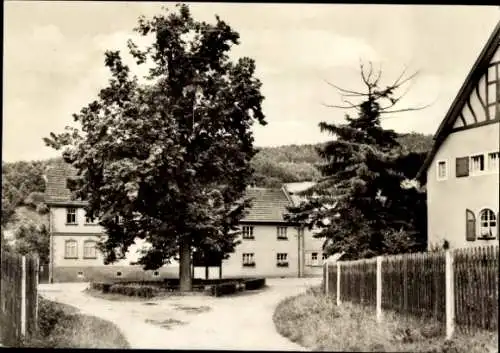 Ak Langenorla in Thüringen, Häuser, Straße