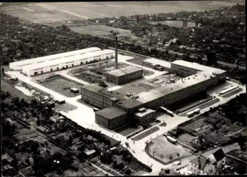 Ak Hansestadt Bremen, Fliegeraufnahme, Rauchtabak Fabrik und Zigarettenfabrik Brinkmann GmbH