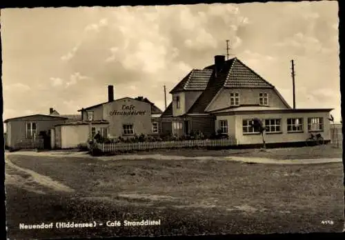 Ak Neuendorf auf der Insel Hiddensee, Cafe Stranddistel