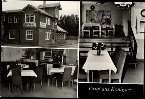 Ak Königsee Rottenbach in Thüringen, Gasthaus Felsenkeller, G. Fröderking