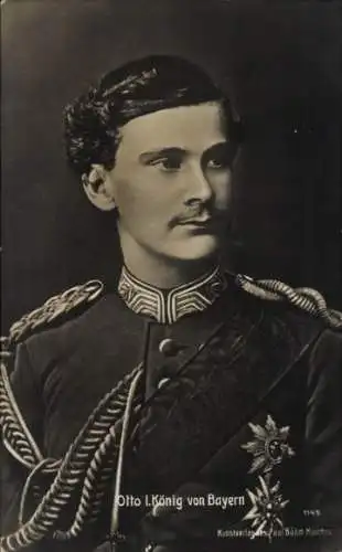 Ak König Otto I. von Bayern, Portrait, Uniform