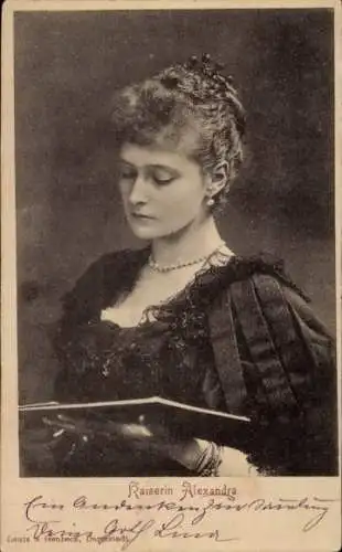 Ak Kaiserin Alexandra Fjodorowna von Russland, Alix von Hessen Darmstadt, Portrait