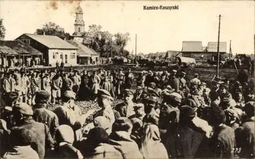 Ak Kamien Koszyrski, Platz, Deutsche Soldaten, I. WK