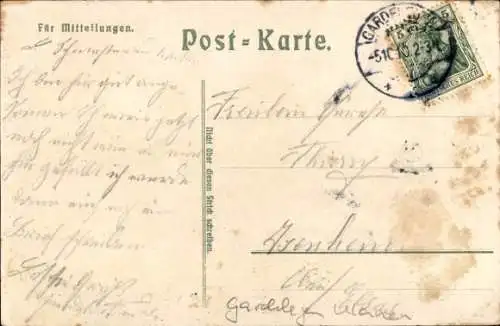 Ak Deutscher Kavallerie-Soldat zu Pferde, Wappen