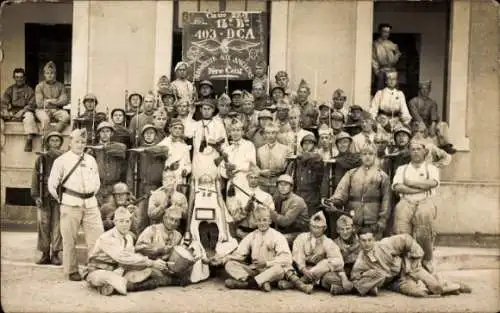 Foto Ak Französische Soldaten in Uniformen, Gruppenfoto