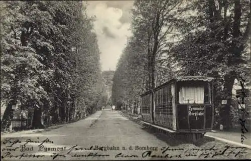 Ak Bad Pyrmont in Niedersachsen, Bergbahn zum Bomberg