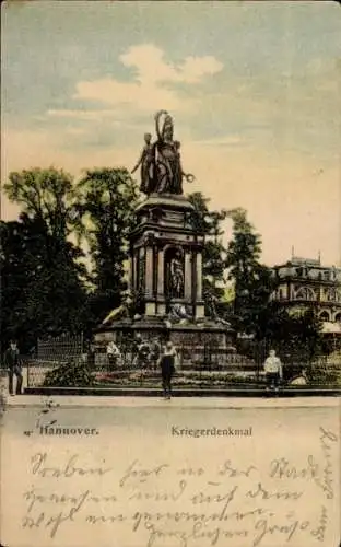 Ak Hannover in Niedersachsen, Kriegerdenkmal