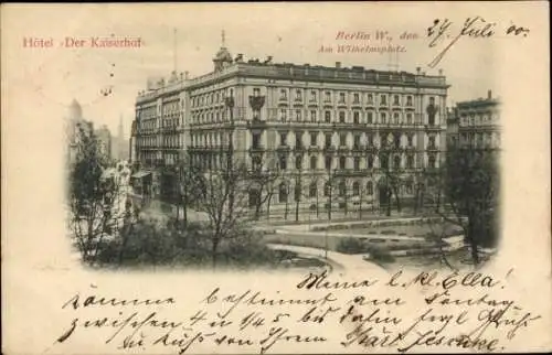 Ak Berlin Mitte, Wilhelmplatz, Hotel Kaiserhof