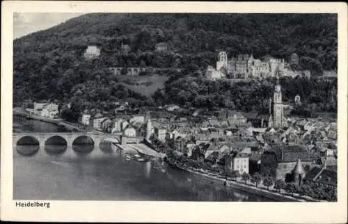 Ak Heidelberg am Neckar, Totalansicht