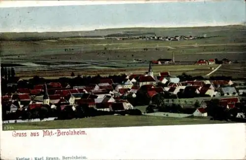 Ak Markt Berolzheim in Mittelfranken, Panorama