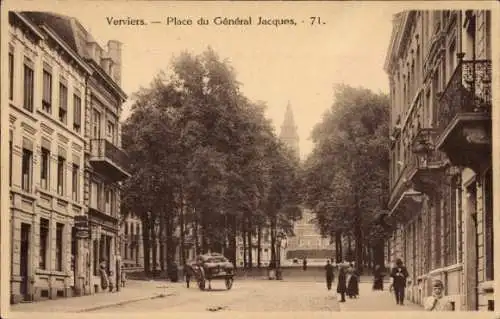 Ak Verviers Wallonien Lüttich, Place du General Jacques