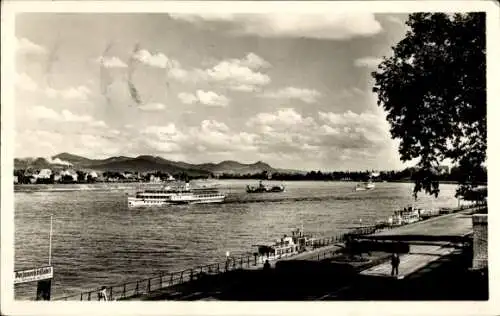 Ak Bonn am Rhein, Rheinpromenade, Personenschiff