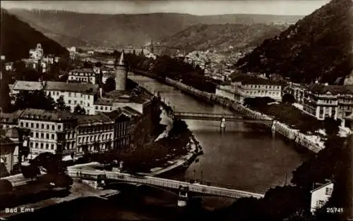 Ak Bad Ems an der Lahn, Gesamtansicht