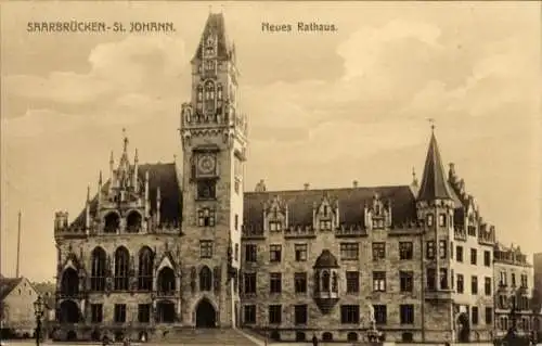 Ak St. Johann Saarbrücken im Saarland, Neues Rathaus