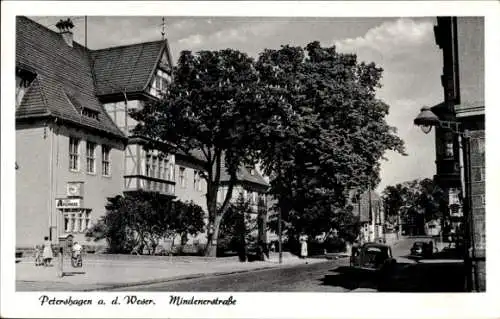 Ak Petershagen an der Weser, Mindener Straße, Apotheke