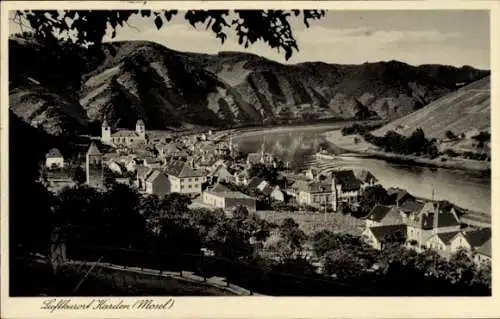 Ak Karden an der Mosel, Gesamtansicht, Gebirge