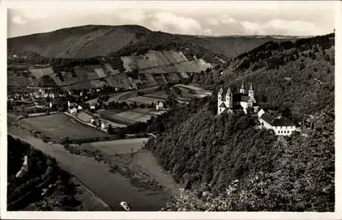 Ak Obernhof an der Lahn, Kloster Arnstein, Panorama